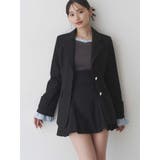 異素材フリルオフショルリブニット | MERCURYDUO | 詳細画像44 