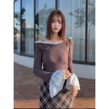 異素材フリルオフショルリブニット | MERCURYDUO | 詳細画像9 