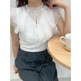 異素材ラッフルコンパクトニット | MERCURYDUO | 詳細画像30