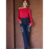 アシメパールチェーンワンショルニット | MERCURYDUO | 詳細画像12 