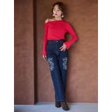 アシメパールチェーンワンショルニット | MERCURYDUO | 詳細画像14 