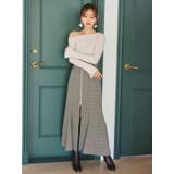 アシメパールチェーンワンショルニット | MERCURYDUO | 詳細画像16 