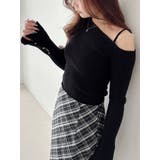 アシメパールチェーンワンショルニット | MERCURYDUO | 詳細画像34 