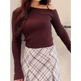 アシメパールチェーンワンショルニット | MERCURYDUO | 詳細画像50 