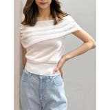 ドレープオフショルコンパクトニット | MERCURYDUO | 詳細画像18 