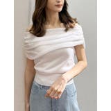 ドレープオフショルコンパクトニット | MERCURYDUO | 詳細画像19 