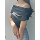 ドレープオフショルコンパクトニット | MERCURYDUO | 詳細画像29 