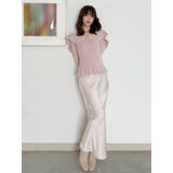 ペプラムラッフルコンパクトニット | MERCURYDUO | 詳細画像39 