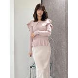 ペプラムラッフルコンパクトニット | MERCURYDUO | 詳細画像43 