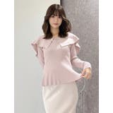 ペプラムラッフルコンパクトニット | MERCURYDUO | 詳細画像44 