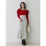 ペプラムラッフルコンパクトニット | MERCURYDUO | 詳細画像6 