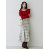 ペプラムラッフルコンパクトニット | MERCURYDUO | 詳細画像7 