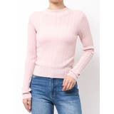 ベビーピンク | シアーランダムリブニット | MERCURYDUO