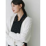 オフホワイト | ショルダーレースアップカーデ | MERCURYDUO
