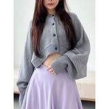 ライトグレー | 【OUNNOUN】ミドルゲージクロップドカーデ | MERCURYDUO