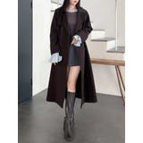 ダークブラウン | ウールチェスターコート | MERCURYDUO