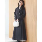チャコールグレー | フィットアンドフレアコート | MERCURYDUO
