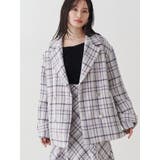 パープル | オリジナルロービングチェックPコート | MERCURYDUO