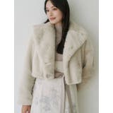 テーラードカラーフェイクファーショートコート | MERCURYDUO | 詳細画像1