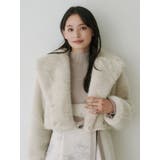 テーラードカラーフェイクファーショートコート | MERCURYDUO | 詳細画像15