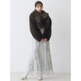 テーラードカラーフェイクファーショートコート | MERCURYDUO | 詳細画像20