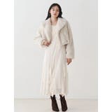 テーラードカラーフェイクファーショートコート | MERCURYDUO | 詳細画像24