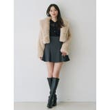 テーラードカラーフェイクファーショートコート | MERCURYDUO | 詳細画像28