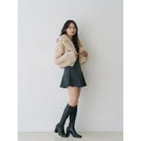 テーラードカラーフェイクファーショートコート | MERCURYDUO | 詳細画像31