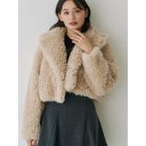 テーラードカラーフェイクファーショートコート | MERCURYDUO | 詳細画像33