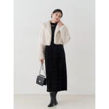 テーラードカラーフェイクファーショートコート | MERCURYDUO | 詳細画像35