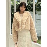 テーラードカラーフェイクファーショートコート | MERCURYDUO | 詳細画像37