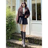 テーラードカラーフェイクファーショートコート | MERCURYDUO | 詳細画像45