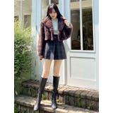 テーラードカラーフェイクファーショートコート | MERCURYDUO | 詳細画像46