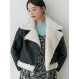 フェイクレザームートンボンバージャケット | MERCURYDUO | 詳細画像1