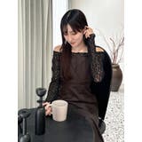 レースパネル切替ワンピース | MERCURYDUO | 詳細画像15 