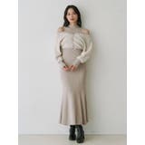 ツイードニットカーデドッキングマーメイドニットワンピース | MERCURYDUO | 詳細画像10