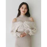 ツイードニットカーデドッキングマーメイドニットワンピース | MERCURYDUO | 詳細画像11