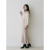 ツイードニットカーデドッキングマーメイドニットワンピース | MERCURYDUO | 詳細画像13