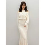 ツイードニットカーデドッキングマーメイドニットワンピース | MERCURYDUO | 詳細画像24