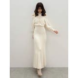 ツイードニットカーデドッキングマーメイドニットワンピース | MERCURYDUO | 詳細画像26