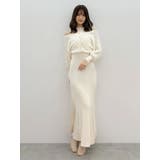 ツイードニットカーデドッキングマーメイドニットワンピース | MERCURYDUO | 詳細画像27