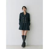 【WEB限定カラーあり】2WAYフィット&フレアジャケットワンピース | MERCURYDUO | 詳細画像7