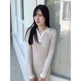バイカラースキッパーニットワンピース | MERCURYDUO | 詳細画像27