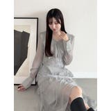 ラッフルイレヘムロングワンピース | MERCURYDUO | 詳細画像1 