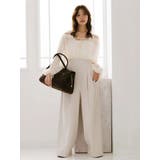 アイボリー | ボリュームスリーブドッキングロンパース | MERCURYDUO