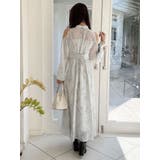 花柄バックレースアップロングスリーブワンピース | MERCURYDUO | 詳細画像24