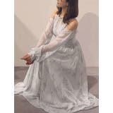 花柄バックレースアップロングスリーブワンピース | MERCURYDUO | 詳細画像25