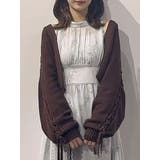 花柄バックレースアップロングスリーブワンピース | MERCURYDUO | 詳細画像33