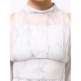 花柄バックレースアップロングスリーブワンピース | MERCURYDUO | 詳細画像40