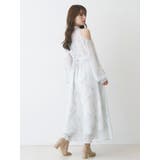 花柄バックレースアップロングスリーブワンピース | MERCURYDUO | 詳細画像8